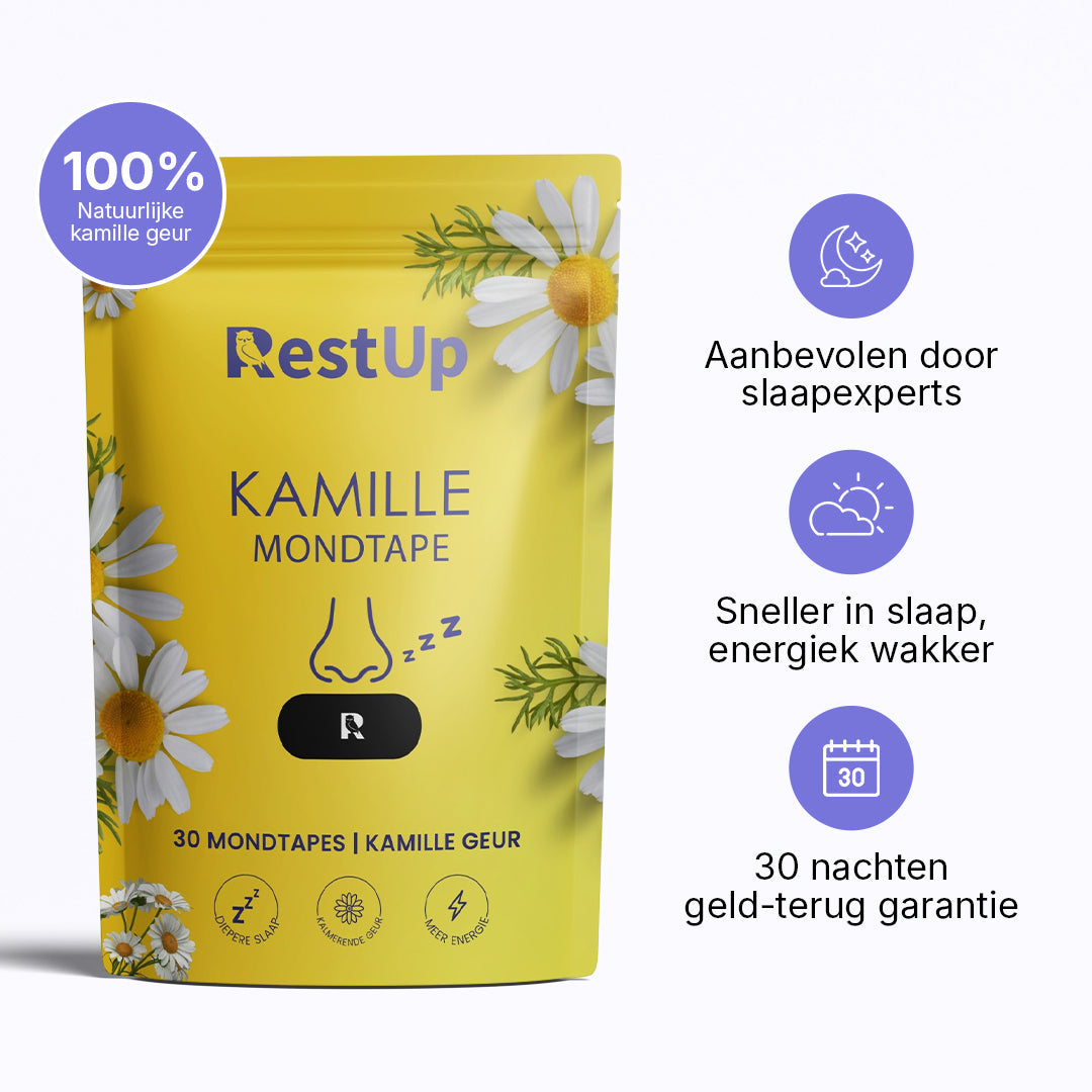 RestUp Patchs Buccaux à la Camomille | Dormez Enfin Toute la Nuit – Naturellement & Sans Médicaments