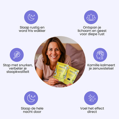 PACK PROMO | Patchs Buccaux & Bandelettes Nasales à la Camomille - Dormez Naturellement Toute la Nuit
